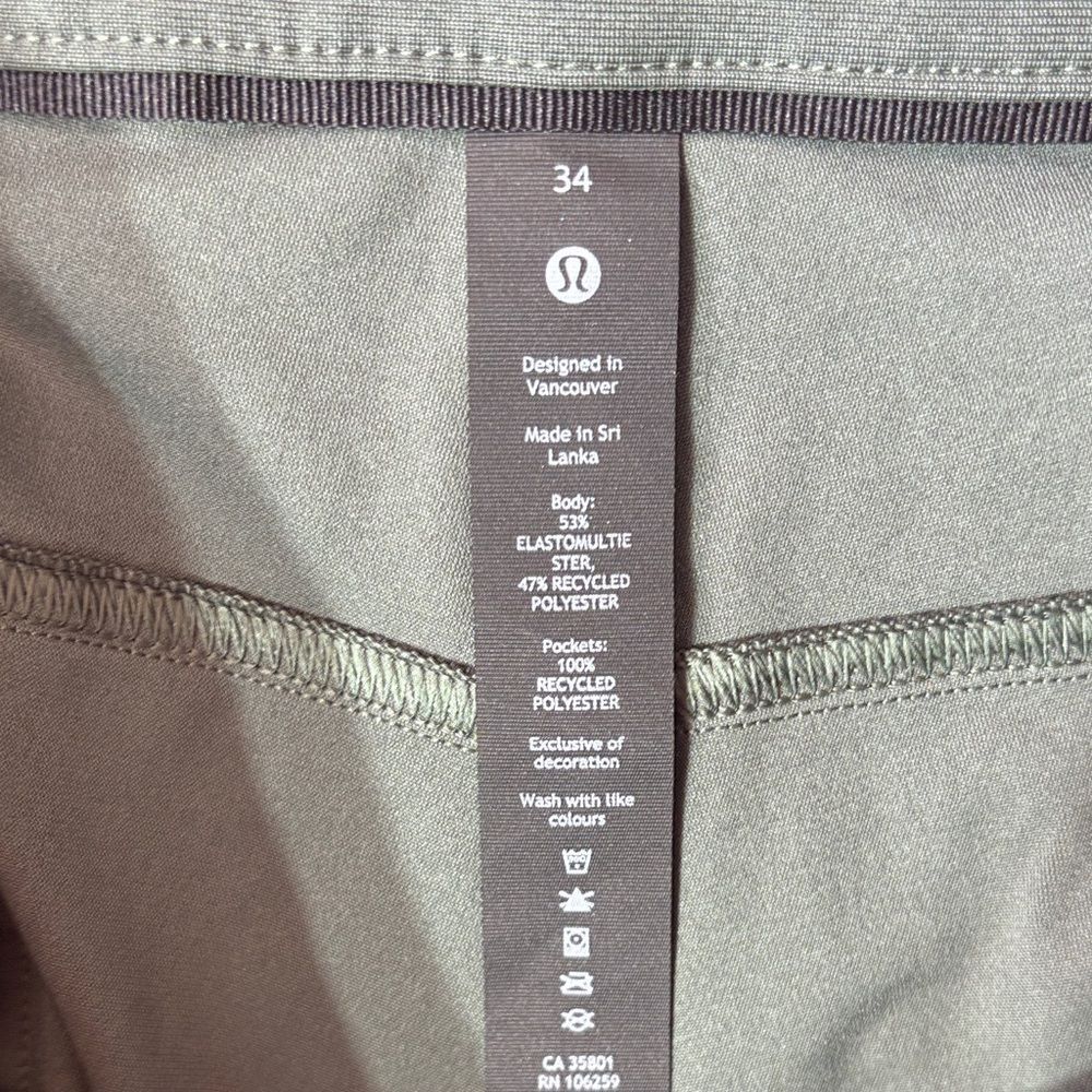 Lululemon men’s 34 abc classic fit 5 pocket pants Warpstreme trousers athleisure - Picture 3 of 5
